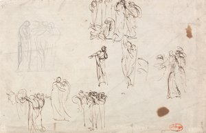 Szkice do „Oskarżenia Zuzanny” autorstwa George Romney