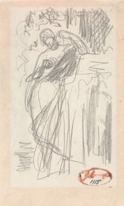 Stojąca kobieta autorstwa George Romney