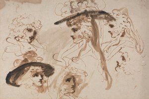 Studia głowy damy (Studia głowy kobiety) autorstwa George Romney
