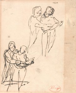 Badania dotyczące dzieci przeglądających książkę autorstwa George Romney