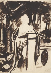 Studium do portretu lady Elizabeth Monson autorstwa George Romney