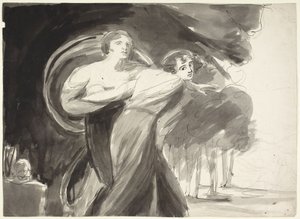 Studium radości i melancholii autorstwa George Romney