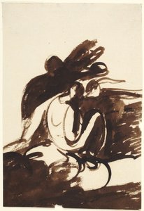 Studium przedstawiające grupę postaci autorstwa George Romney