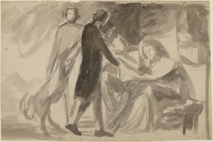 Studium do portretu grupowego () autorstwa George Romney