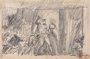 Scena bankietowa autorstwa George Romney