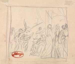 Nieudany mecz krokieta autorstwa George Romney