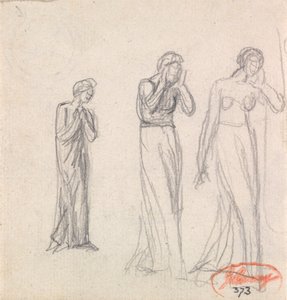 Trzy płaczące kobiety autorstwa George Romney