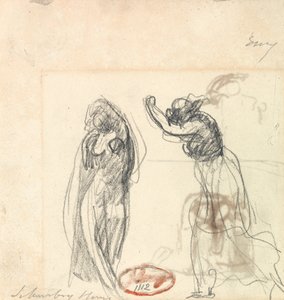 Dwa szkice postaci kobiecej autorstwa George Romney