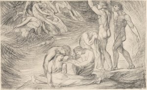 Viola przetrwała wrak statku u wybrzeży Ilirii, z „Wiecy dwunastej” autorstwa George Romney