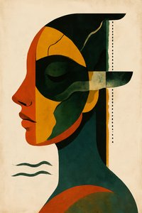 The Weight of Now, 2025 (akryl na płótnie)