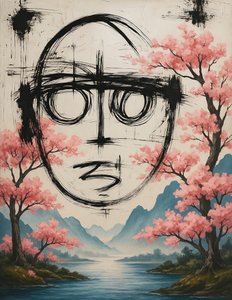 Nieprzerwana wiosna, 2025 (akryl na płótnie) autorstwa George Rosaly