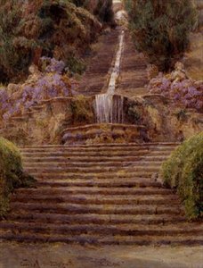 Kaskada, Villa Cicogna autorstwa George Samuel Elgood