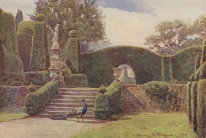 Taras, Brockenhurst autorstwa George Samuel Elgood