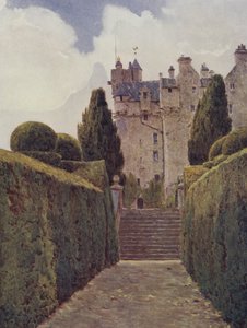 Cisowy spacer, Crathes autorstwa George Samuel Elgood