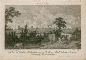 Widok na Londyn i Westminster z Princes Head, Battersea, Surrey autorstwa George Samuel Elgood
