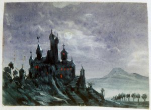 Fantazyjny zamek w świetle księżyca I, 1820-1876