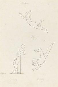 Pochylanie się, latanie i spadanie autorstwa George Scharf after John Flaxman