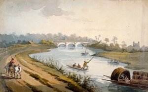 Tamiza w pobliżu Chertsey, Surrey, ok. 1820