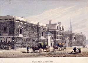 Więzienie Newgate, Old Bailey, Londyn, ok. 1815 r.