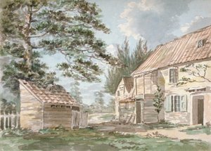 Młyn Overshot w pobliżu Greenford, Middlesex, 1797