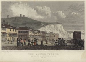Parada morska i Wieża Juliusza Cezara w Dover autorstwa George Shepherd