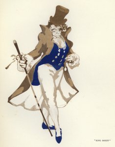 Ilustracja do „Szczęśliwego hipokryta” Maxa Beerbohma (kolor lito) autorstwa George Sheringham