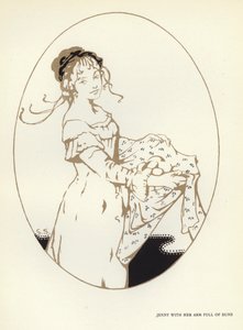 Ilustracja do „Szczęśliwego hipokryta” Maxa Beerbohma (kolor lito) autorstwa George Sheringham