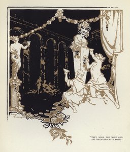 Ilustracja do „Szczęśliwego hipokryta” Maxa Beerbohma (kolor lito) autorstwa George Sheringham