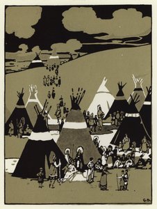 Wieczorem przyjechali na obóz (kolor lito) autorstwa George Sheringham