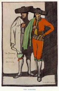 The Duenna by Sheridan: The Dancers (kolor lito) autorstwa George Sheringham