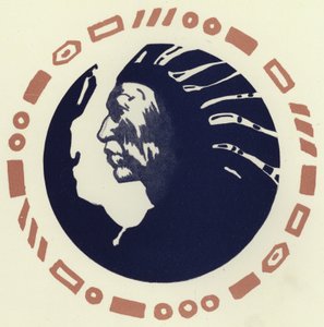 Zły Indianin (kolor lito) autorstwa George Sheringham
