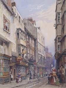 Bell Yard w pobliżu Chancery Lane, Londyn, 1835 autorstwa George Sidney Shepherd