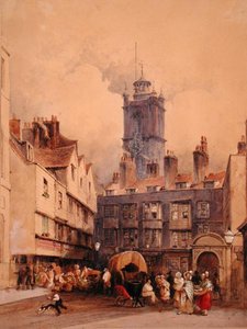 St. Giles, Cripplegate (akwarela na papierze) autorstwa George Sidney Shepherd