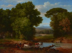 Fragment rzymskiego akweduktu 1852 (olej na płótnie) autorstwa George Snr. Inness