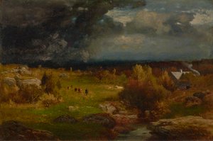 Oczyszczanie 1875 (olej na płótnie) autorstwa George Snr. Inness