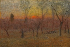 Gathering Wood, Montclair, New Jersey, 1889 autorstwa George Snr. Inness