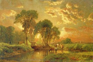 Medfield, Massachusetts autorstwa George Snr. Inness