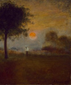 Wschód Księżyca, 1891 autorstwa George Snr. Inness