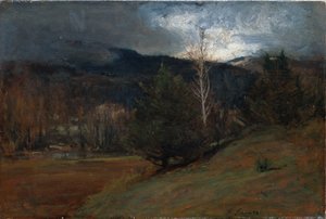 Listopad w Adirondacks, c.1885 autorstwa George Snr. Inness