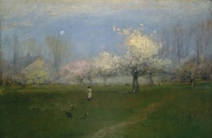 Spring Blossoms, Montclair, New Jersey, ok. 1891 r. autorstwa George Snr. Inness