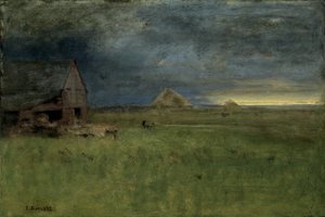 Samotna farma, Nantucket, 1892 autorstwa George Snr. Inness