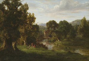 Stary Młyn, 1849 autorstwa George Snr. Inness