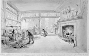 Kuchnia kawiarni i restauracji pana Sandera, Newgate Street, 1828