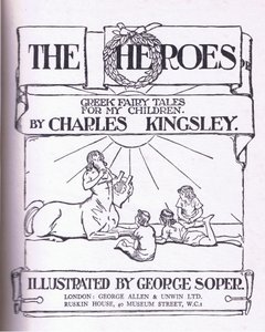 Projekt strony tytułowej, z książki The Heroes wydanej przez George Allen and Unwin 1929 autorstwa George Soper