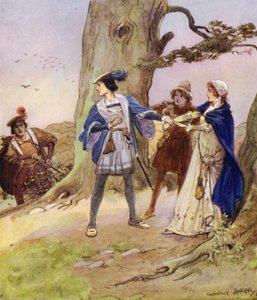 Valentine, usłyszawszy, że rabusie zabrali do niewoli damę, przyszedł ją pocieszyć i ulżyć… autorstwa George Soper