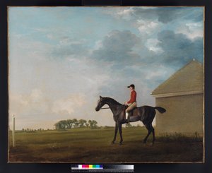 Gimcrack z Johnem Prattem na Newmarket Heath, 1765