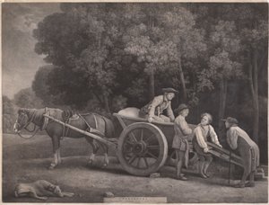 Robotnicy, ryty przez artystę, wyd. 1789 (akwaforta) autorstwa George Stubbs