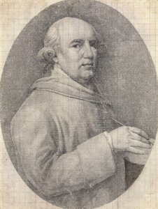 Studiuj na autoportret w emalii autorstwa George Stubbs