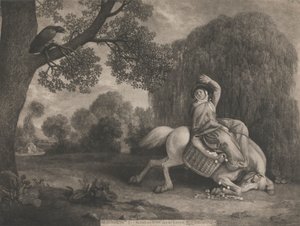 Żona rolnika i kruk autorstwa George Stubbs