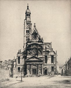 „Kościół St Etienne-du-Mont”, 1915 autorstwa George T Plowman
